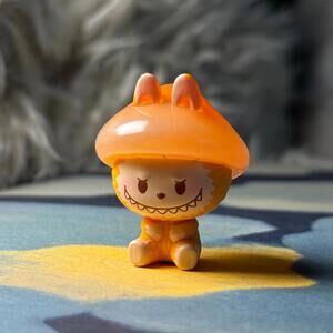 Pop Bean Mushroom Elf Series - Labubu Orange Cap Mushroom